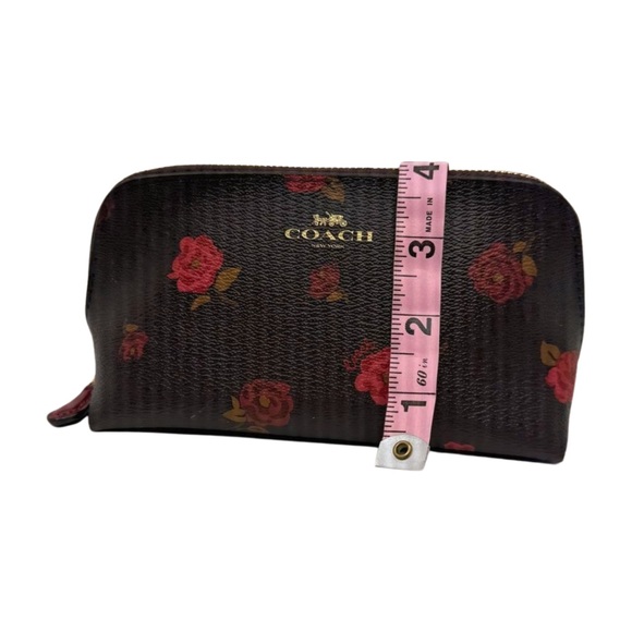 Coach 2018 NWOT Floral Rose Print Zip Cosmetic Pouch Clutch F55637 - Picture 11 of 12